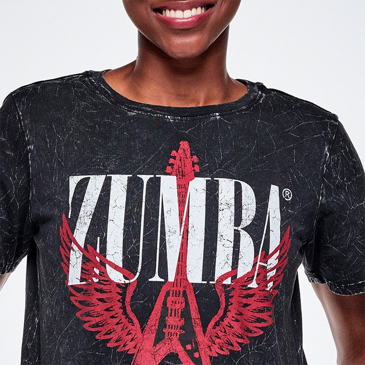ZUMBA ズンバ 正規品 ウェア レディース Tシャツ 半袖 丸首 トップス