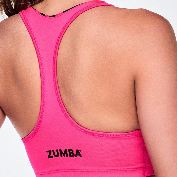 ZUMBA ズンバ 正規品 ウェアレディース ブラ ブラトップ 総柄