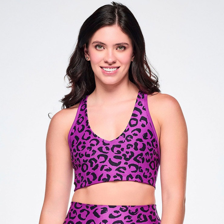 ZUMBA ズンバ 正規品 ウェアレディース ブラ ブラトップ レオパード