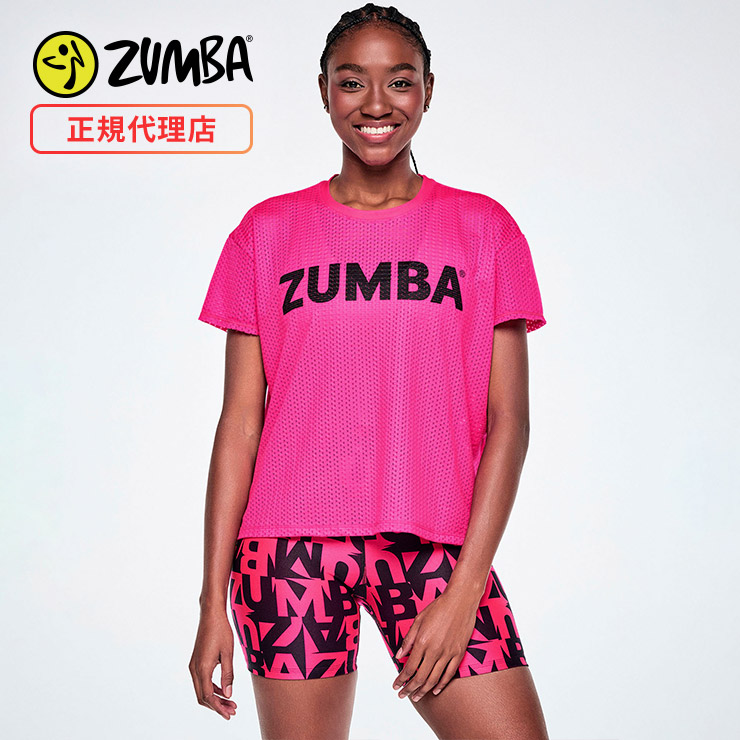 ZUMBA  ズンバウェア３点セット売りになります。【正規品】 ZUMBA ズンバ 正規品 ウェアレディース トップス 半袖 丸首 ロゴ