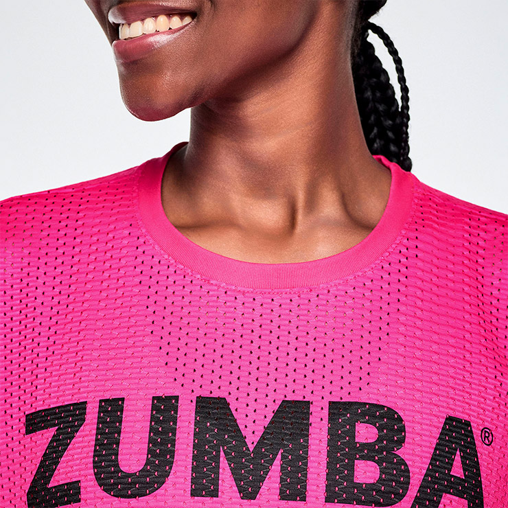 ZUMBA ズンバ 正規品 ウェアレディース トップス 半袖 丸首 ロゴ