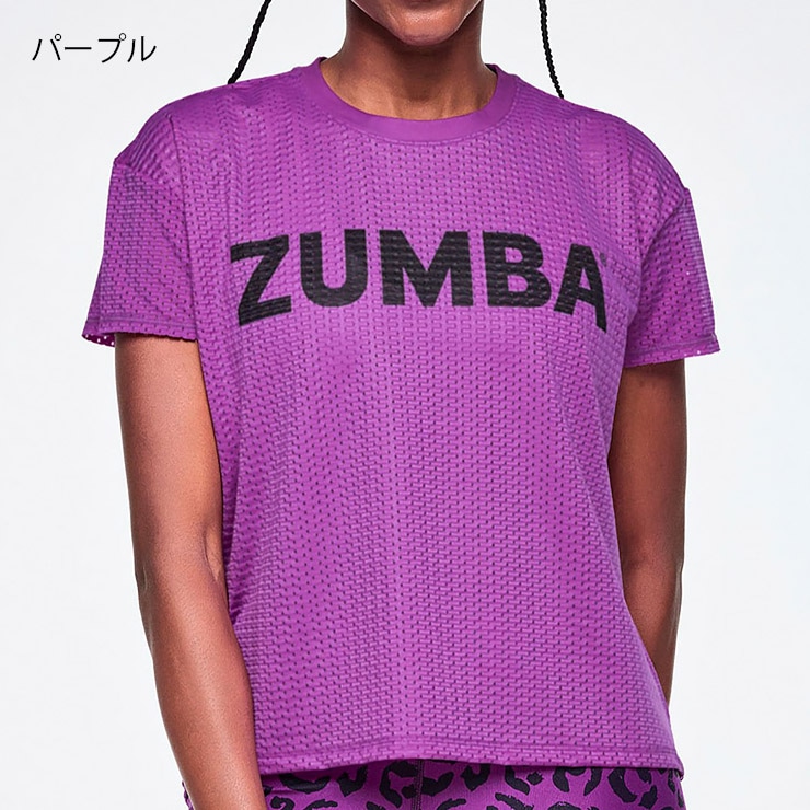 ZUMBA ズンバ 正規品 ウェアレディース トップス 半袖 丸首 ロゴ