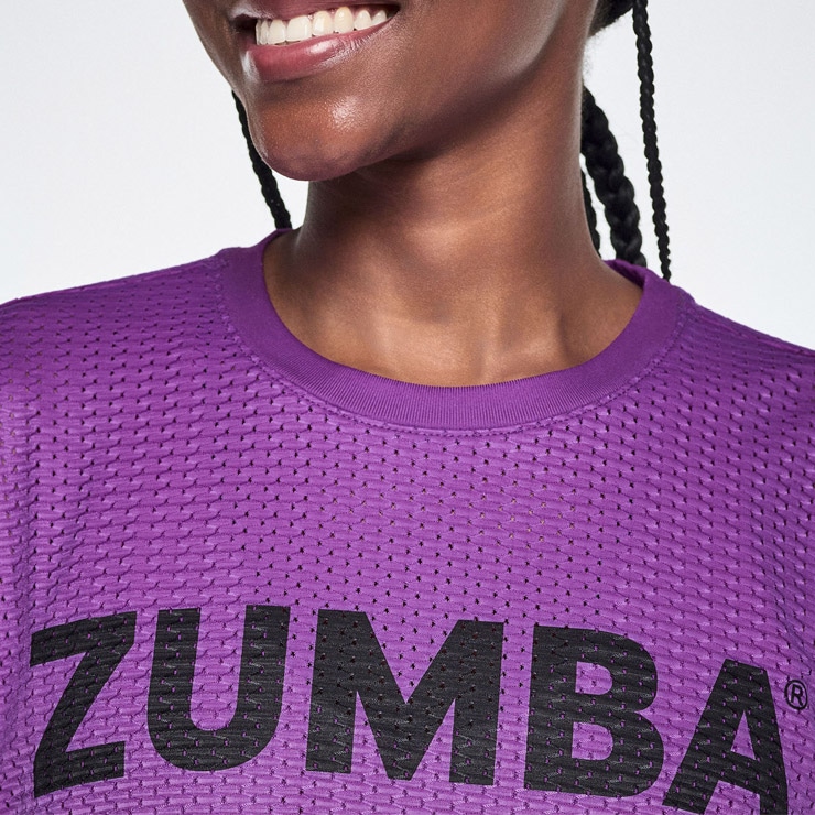 ZUMBA ズンバ 正規品 ウェアレディース トップス 半袖 丸首 ロゴ