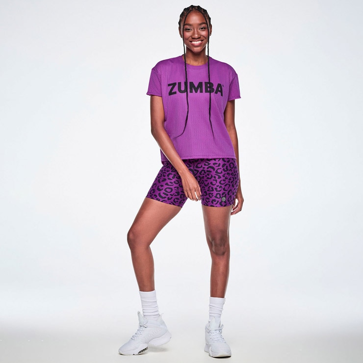 ZUMBA ズンバ 正規品 ウェアレディース トップス 半袖 丸首 ロゴ