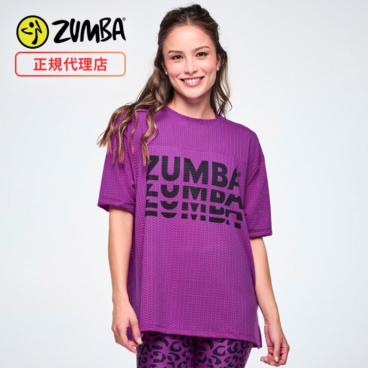 ZUMBA ズンバ 正規品 ウェアレディース トップス 半袖 丸首 ロゴ