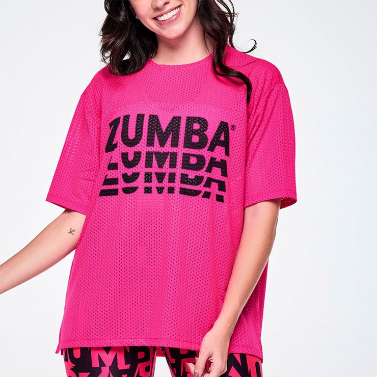 ZUMBA ズンバ 正規品 ウェアレディース トップス 半袖 丸首 ロゴ
