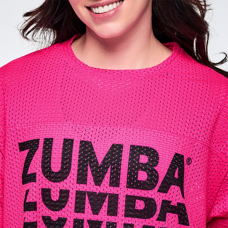 ZUMBA ズンバ 正規品 ウェアレディース トップス 半袖 丸首 ロゴ