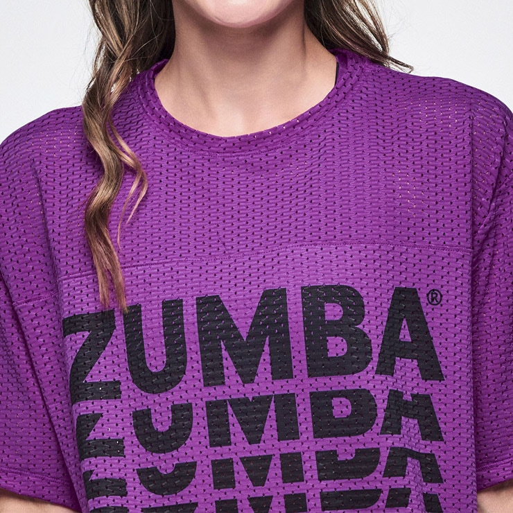 ZUMBA ズンバ 正規品 ウェアレディース トップス 半袖 丸首 ロゴ