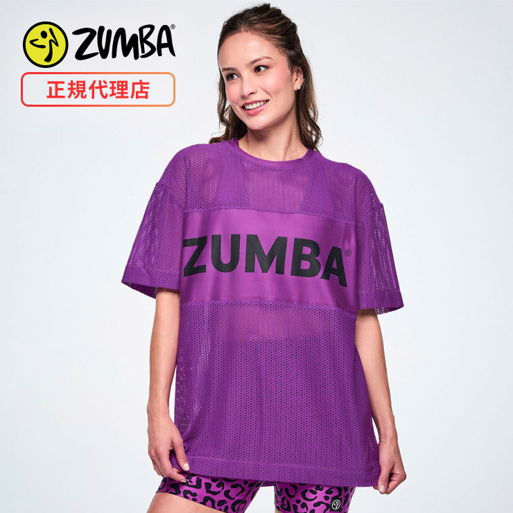 ZUMBA ズンバ 正規品 ウェアレディース トップス 半袖 丸首 ロゴ