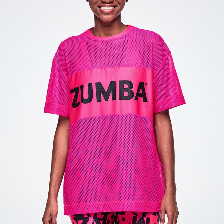 ZUMBA ズンバ 正規品 ウェアレディース トップス 半袖 丸首 ロゴ