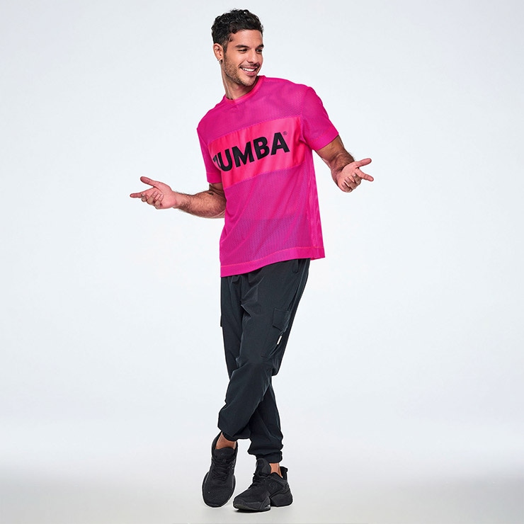 ZUMBA ズンバ 正規品 ウェアレディース トップス 半袖 丸首 ロゴ