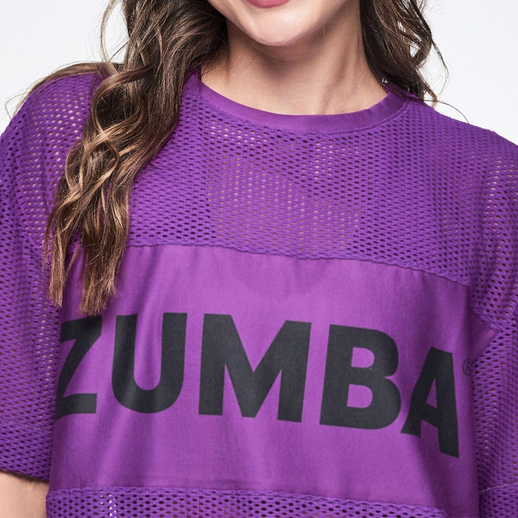 ZUMBA ズンバ 正規品 ウェアレディース トップス 半袖 丸首 ロゴ