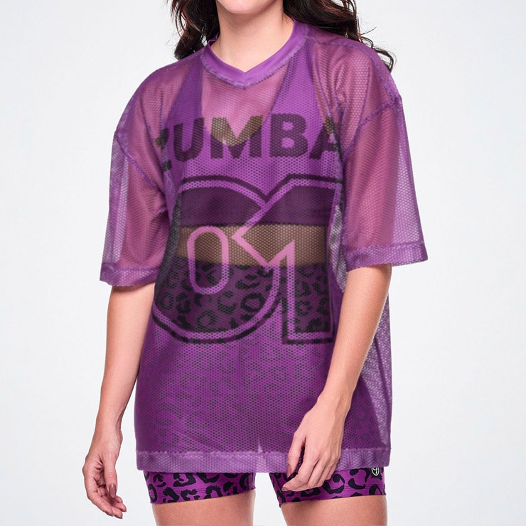 ZUMBA ズンバ 正規品 ウェアレディース トップス 半袖 Vネック ロゴ