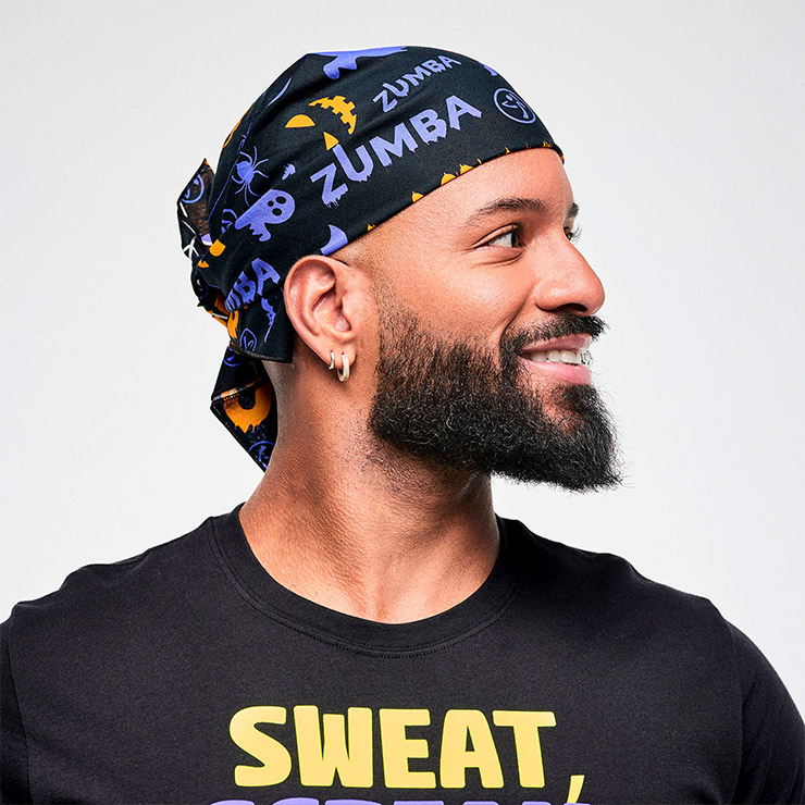 ZUMBA ズンバ 正規品 ウェアグッズ バンダナ 2枚組 総柄 ロゴ