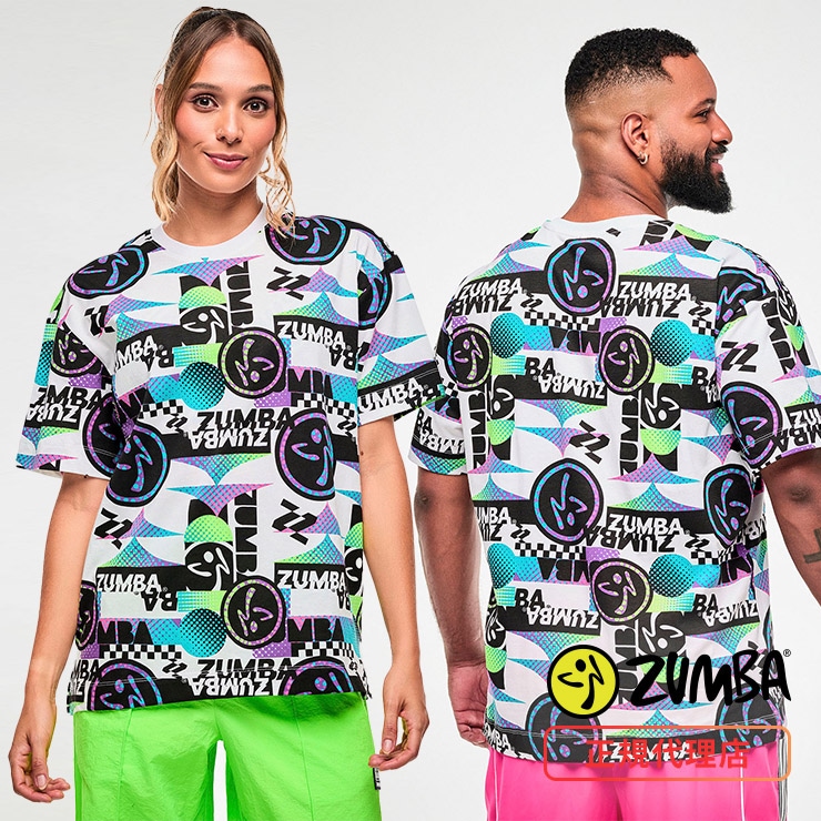 ZUMBA ズンバ 正規品 ウェア ユニセックス Tシャツ 半袖 丸首 ロゴ