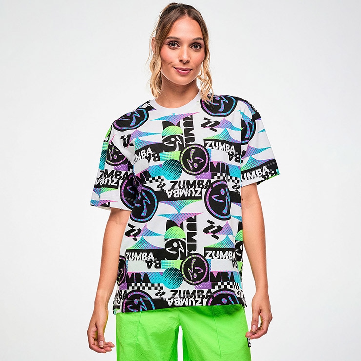 ZUMBA ズンバ 正規品 ウェア ユニセックス Tシャツ 半袖 丸首 ロゴ