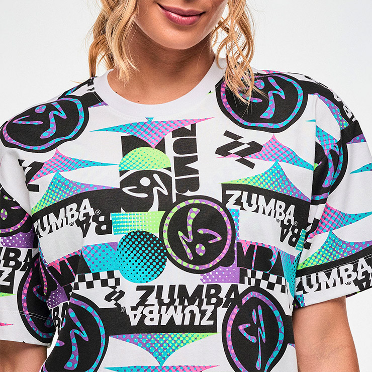 ZUMBA ズンバ 正規品 ウェア ユニセックス Tシャツ 半袖 丸首 ロゴ