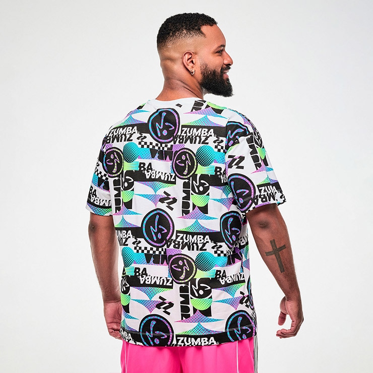 ZUMBA ズンバ 正規品 ウェア ユニセックス Tシャツ 半袖 丸首 ロゴ