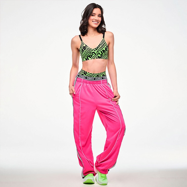 ZUMBA ズンバ 正規品 ウェア レディース ワイドパンツ サイドライン