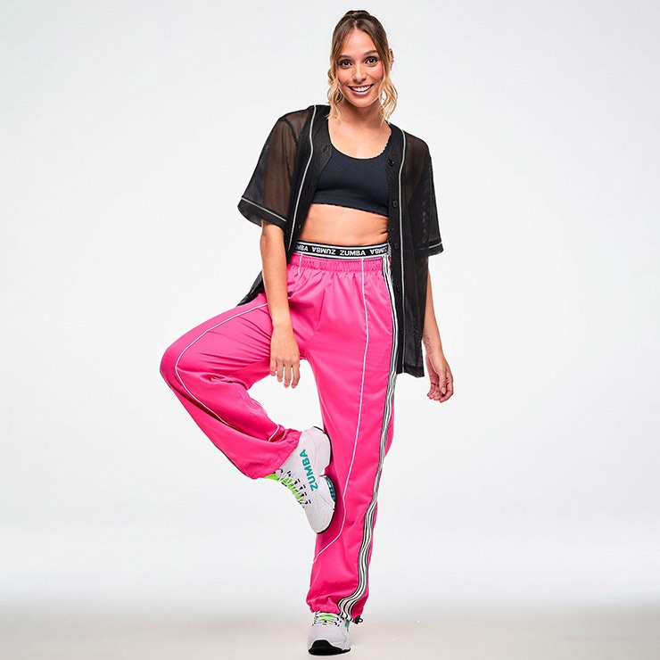 ZUMBA ズンバ 正規品 ウェア レディース ワイドパンツ サイドライン