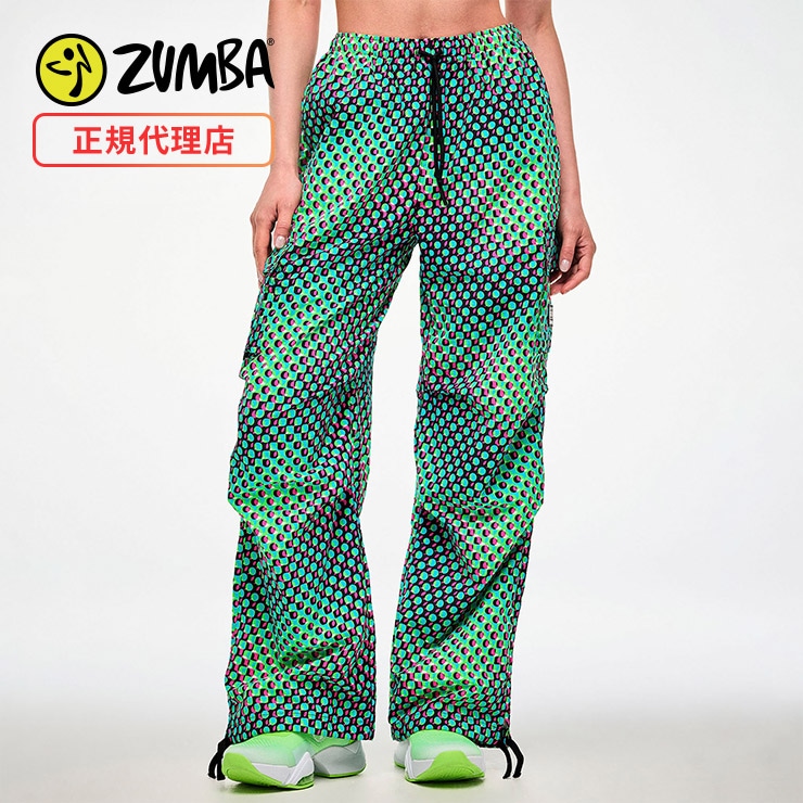 ZUMBA ズンバ 正規品 ウェア レディース カーゴパンツ 総柄 ロング