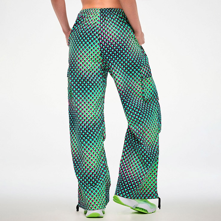 ZUMBA ズンバ 正規品 ウェア レディース カーゴパンツ 総柄 ロング