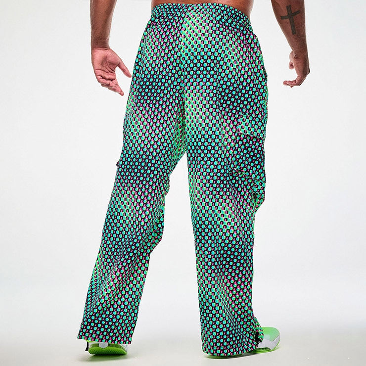 ZUMBA ズンバ 正規品 ウェア レディース カーゴパンツ 総柄 ロング