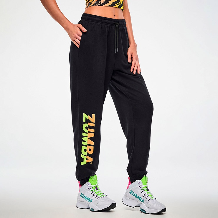 ZUMBA ズンバ 正規品 ウェア レディース スウェットパンツ ロング丈 裾