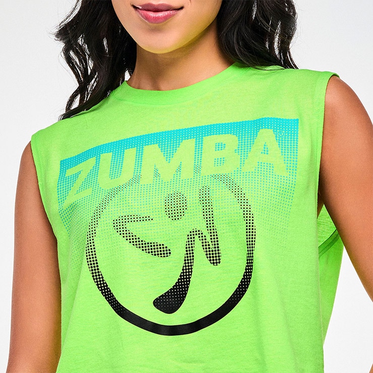 正規品 新作 新品未使用 ZUMBA クロップ タンク ブラトップ Ｓ 完売品 ZUMBA ズンバ 正規品 ウェア レディース タンクトップ ノースリーブ