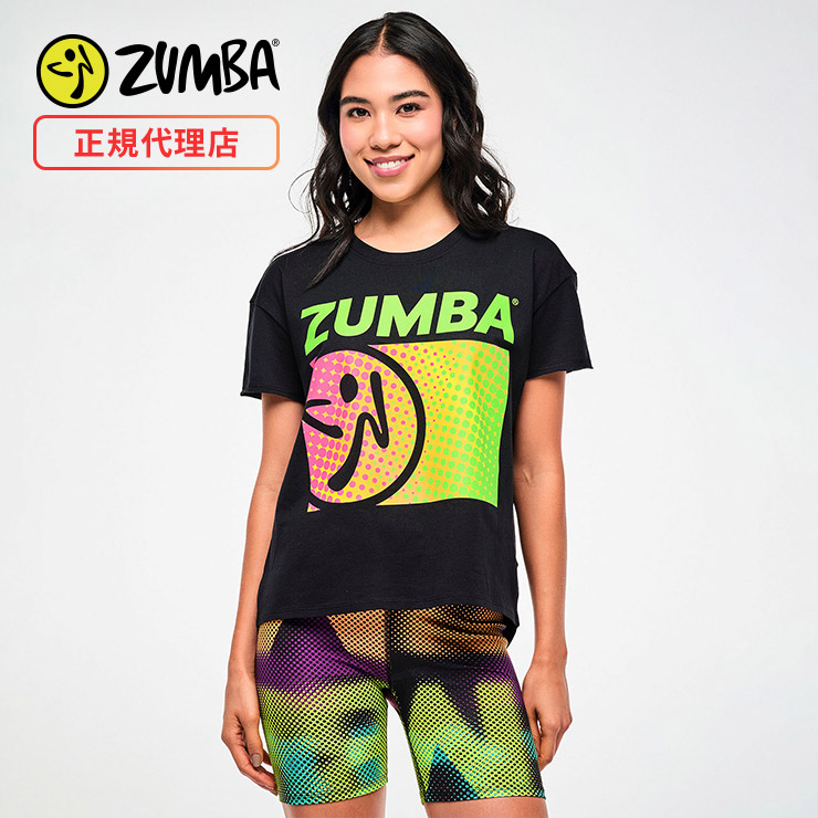 ZUMBA ズンバ 正規品 ウェア レディース Tシャツ 半袖 綿 コットン