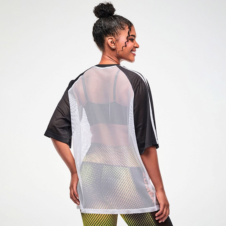 ★希少★新品★ZUMBA®️男女兼用メッシュトップスSサイズ ZUMBA ズンバ 正規品 ウェア レディース Tシャツ 半袖 トップス