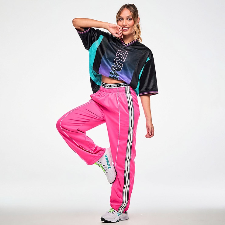 ZUMBA ズンバ 正規品 ウェア レディース Tシャツ 半袖 ロゴ メッシュ