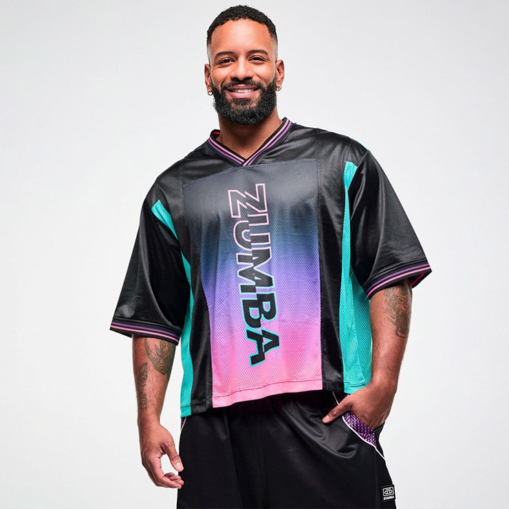 ZUMBA ズンバ 正規品 ウェア レディース Tシャツ 半袖 ロゴ メッシュ