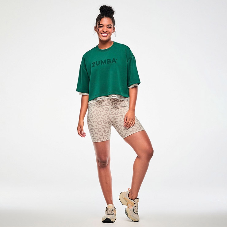 ZUMBA ズンバ　正規品　トップス　L ZUMBA ズンバ 正規品 ウェア レディース トップス クロップ丈 ボックス