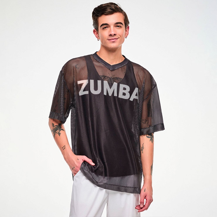 ZUMBA ズンバ 正規品 ウェア レディース トップス Vネック ロゴ