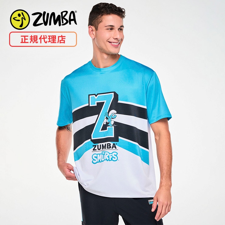 ZUMBA ウェア メンズ メッシュ トップス ホワイト ZUMBA ズンバ 正規品 ウェア メンズ Tシャツ 半袖 トップス メッシュ