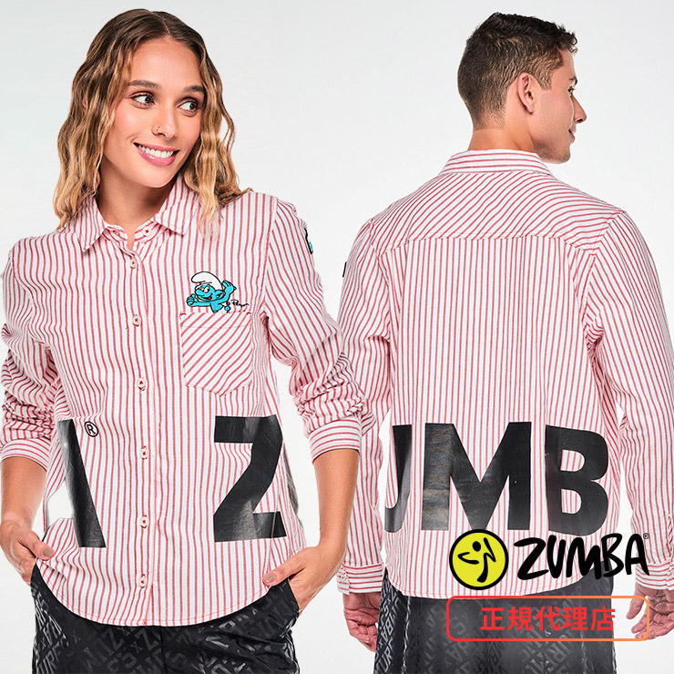 ズンバ　正規品　トップス　SM ZUMBA ズンバ 正規品 ウェア レディース トップス 長袖 シャツ ロゴ