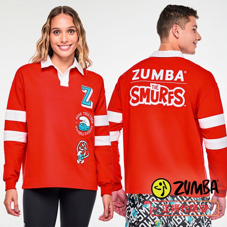ZUMBA ズンバ 正規品 ウェア レディーストップス 長袖 ポロ スマーフ