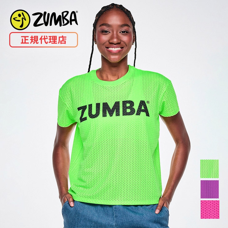 ZUMBA ズンバ 正規品 ウェアレディース トップス 半袖 丸首 ロゴ