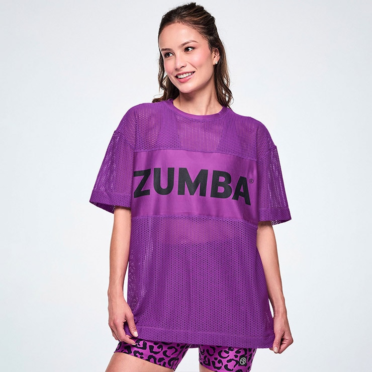 ZUMBA ズンバ 正規品 ウェアレディース トップス 半袖 丸首 ロゴ