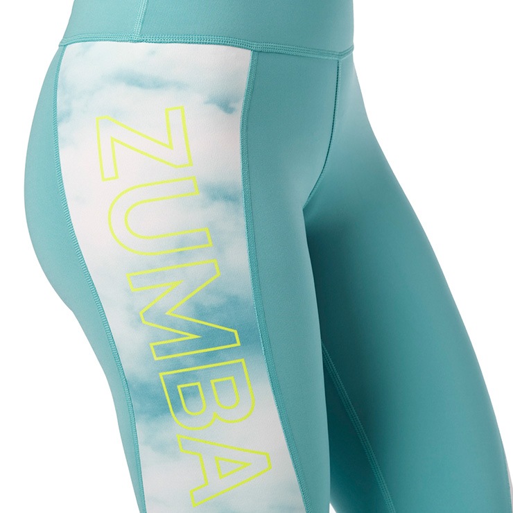 アウトレット ZUMBA ズンバ 正規品 サイド タイダイ レギンス