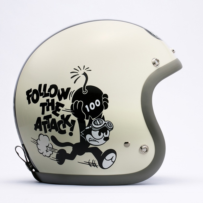 送料無料 Buco ブコ Baby Buco フィリックス フォロ ザアタック Baby Buco Felix Follow The Attack バイク用品 ヘルメット キャラクター 通勤 通学 街乗り 白 黒 取寄品 キッズ レディース 小さめサイズ ヘルメット レディースバイク 用品店baico