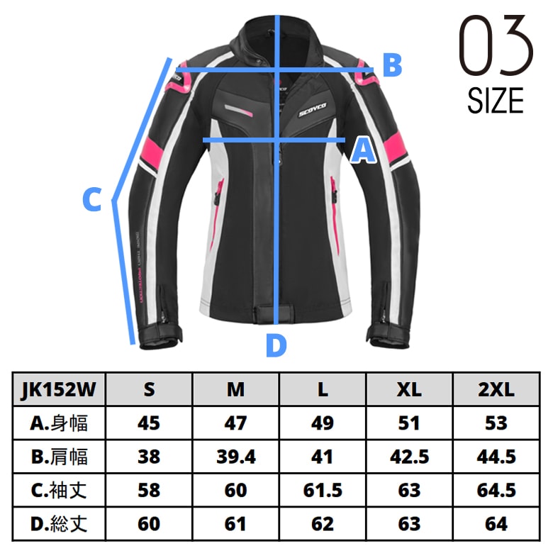 処分特価/サイズ交換1回無料】レディースバイクジャケットSCOYCO