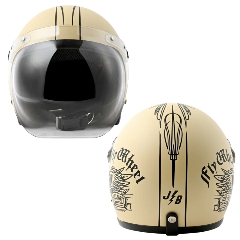 RIDEZ(ライズ)バイク用ジェットヘルメット JB HELMET FLYWHEEL