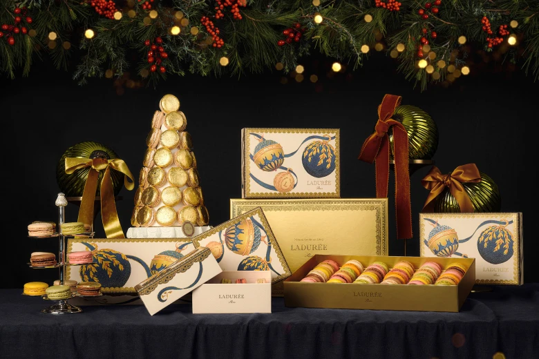 LADUREE ラデュレ クリスマス限定 ゴールド ポット