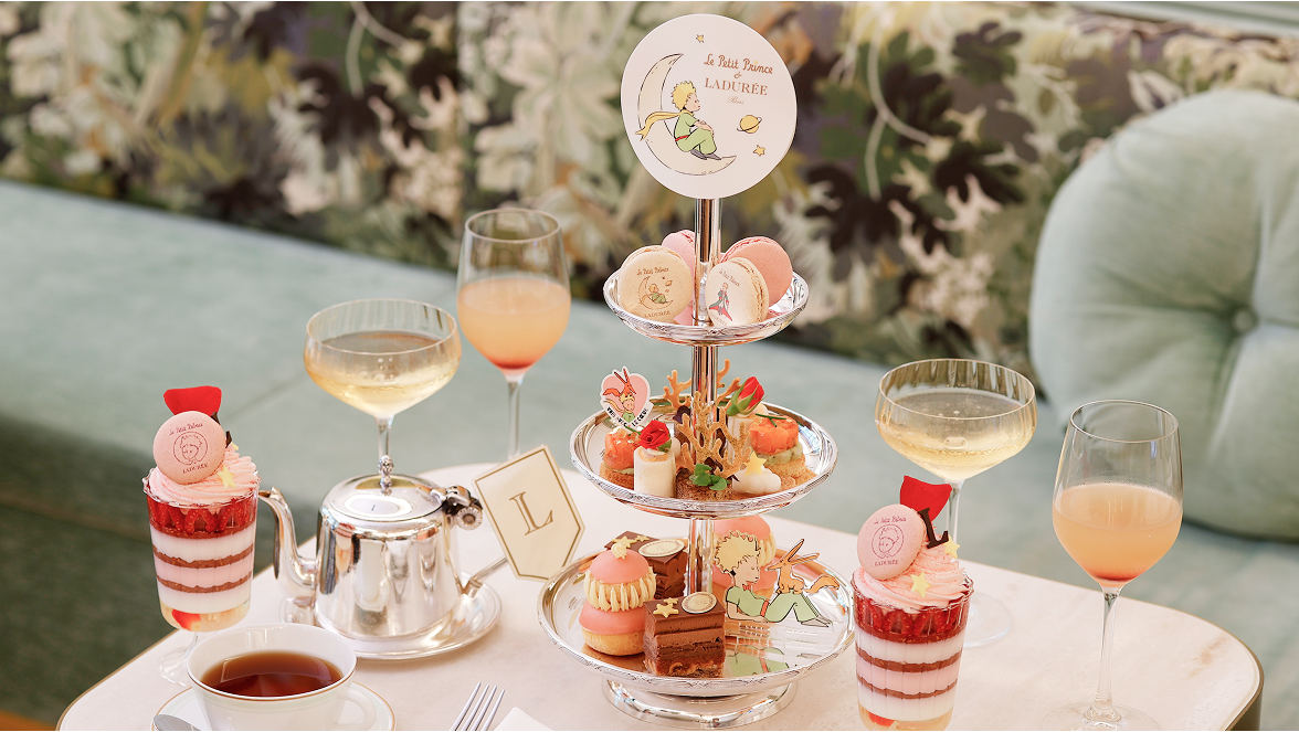 Ladurée ラデュレ DOUBLE J コラボ 花と蝶の皿 2枚セット オリジナル