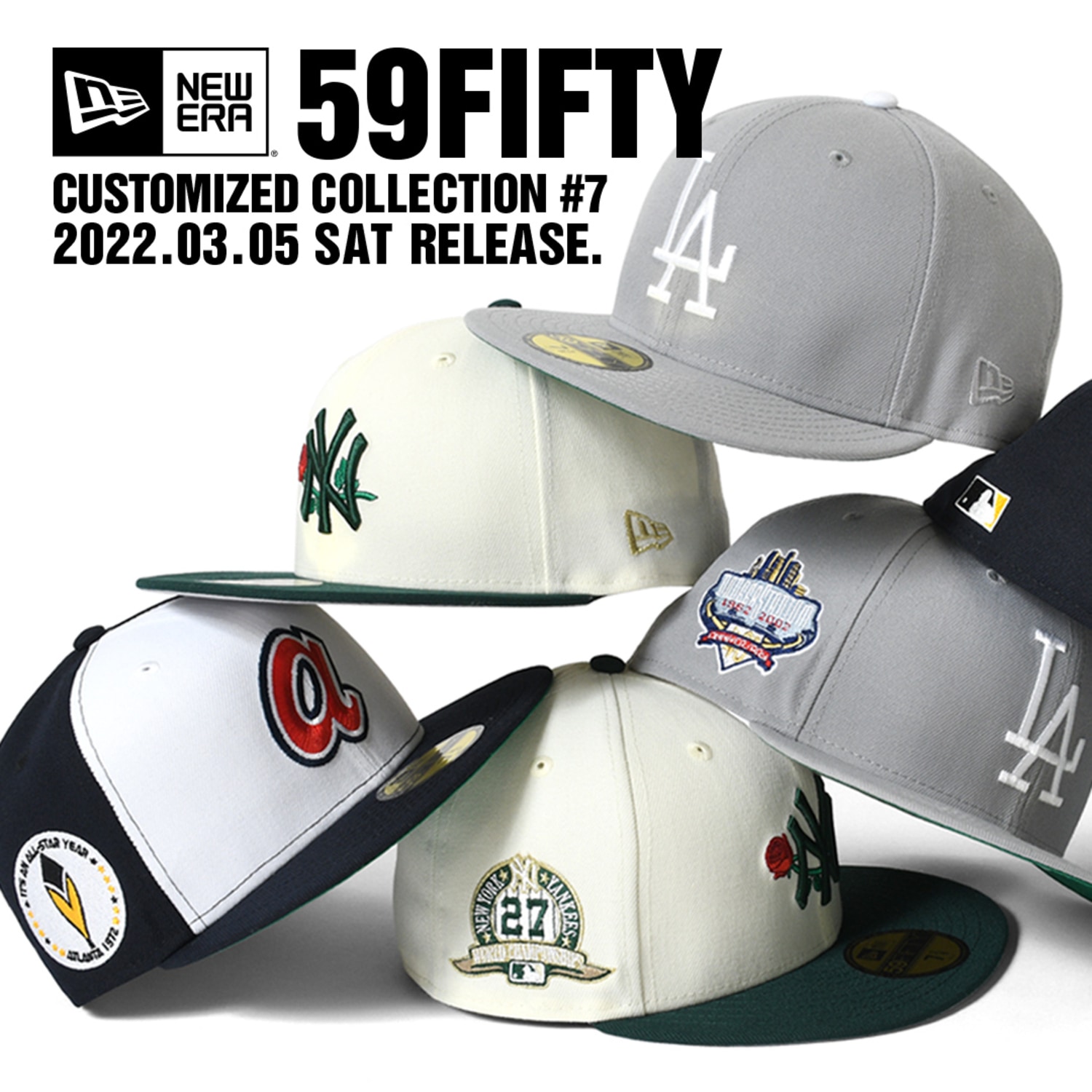NEW ERA 59FIFTY CUSTOMIZED COLLECTION #7 3/5(金)抽選開始