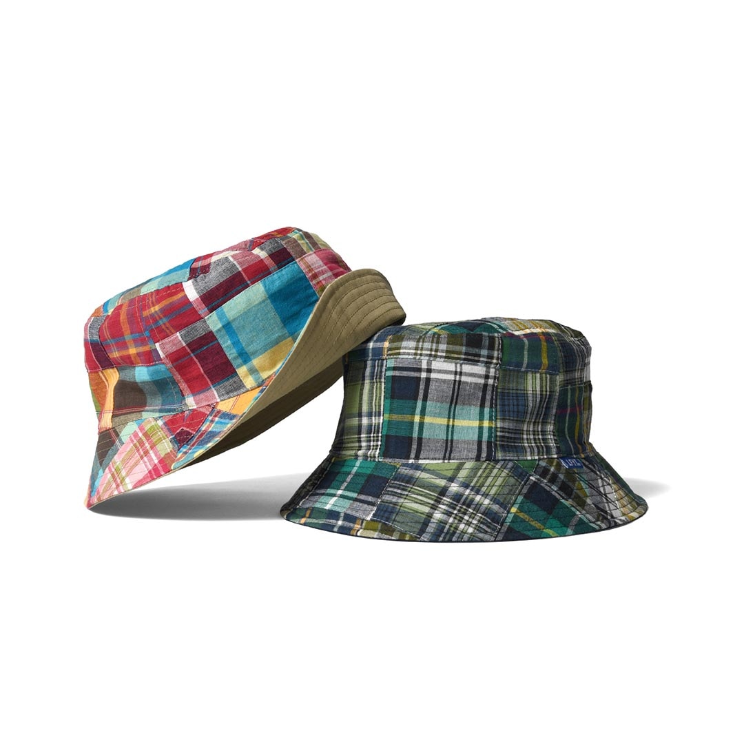 REVERSIBLE PATCHWORK BUCKET HAT