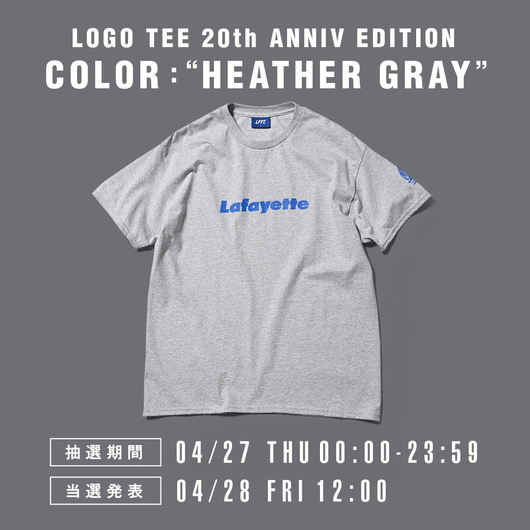 Lafayette LOGO TEE 20TH ANNIVERSARY EDITION抽選販売開始!!