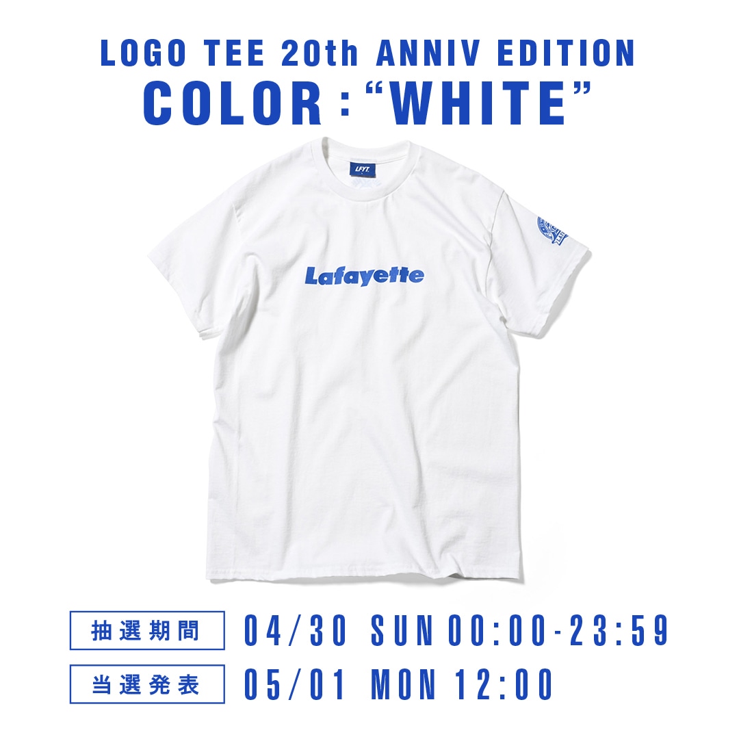 Lafayette LOGO TEE 20TH ANNIVERSARY EDITION抽選販売開始!!